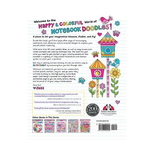 ■ Notebook Doodles Birds, Blooms and Butterflies - Colouring & Activity Book