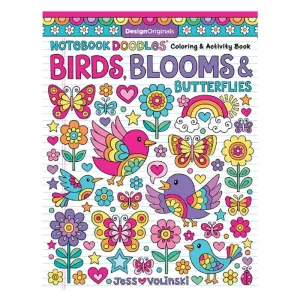 ■ Notebook Doodles Birds, Blooms and Butterflies - Colouring & Activity Book