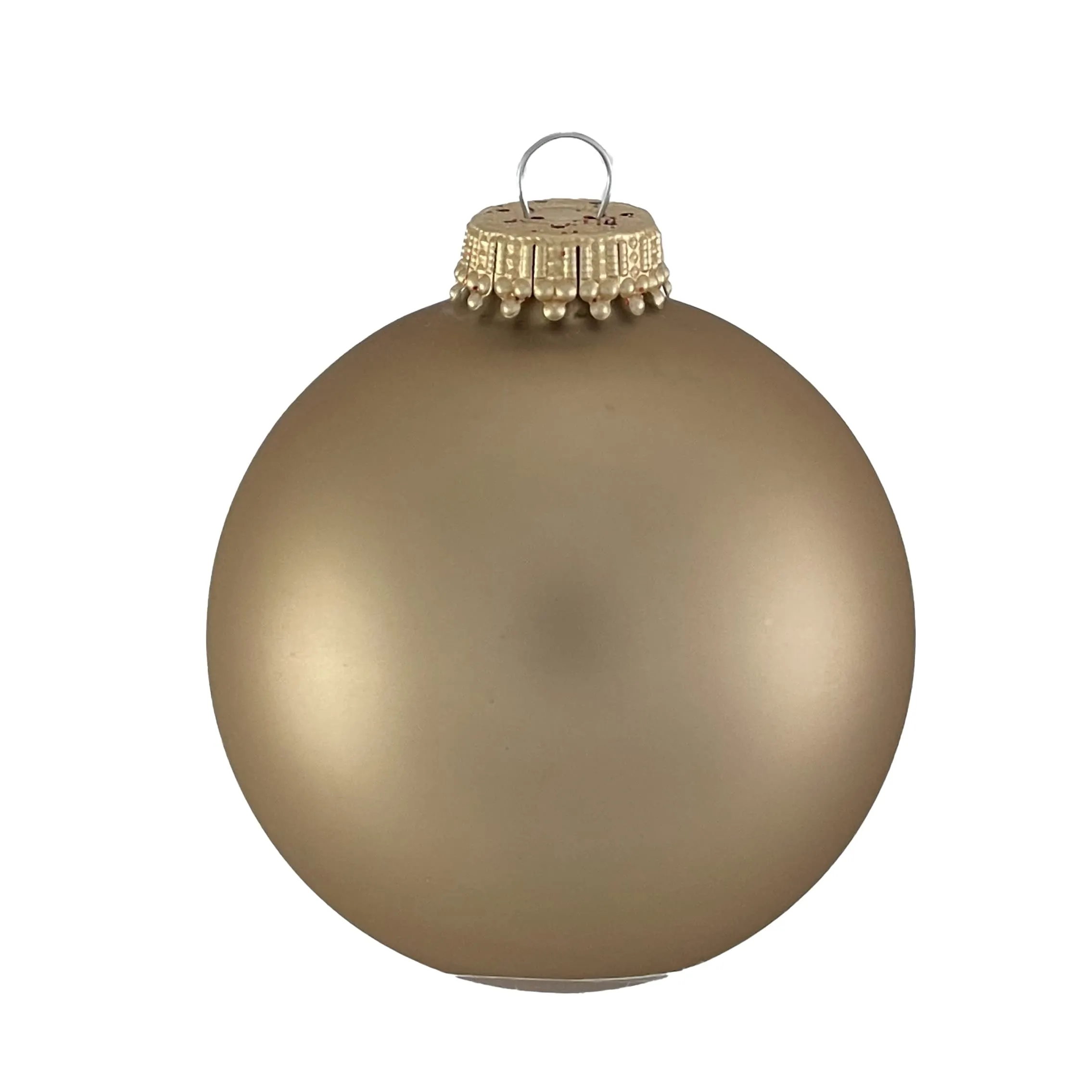 3 1/4" (80mm) Designer Seamless Glass Ball Christmas Ornaments. 4 Pack. Made in the USA.