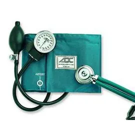 American Diagnostic Pro's Combo II Kit Cuff and Stethoscope Black, Latex Inflation Bladder and Bulb - One Each