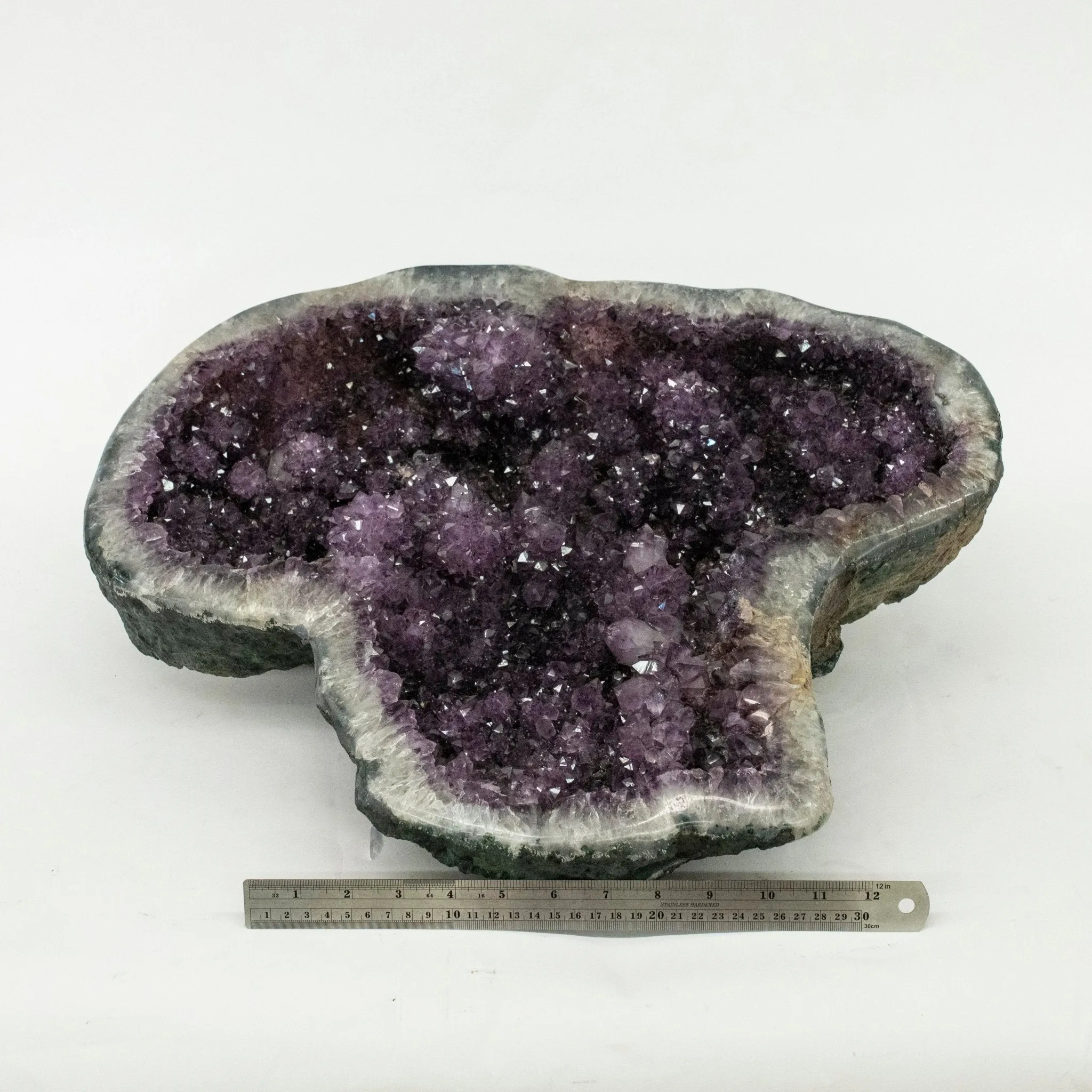 Amethyst Geode Half Home Accent