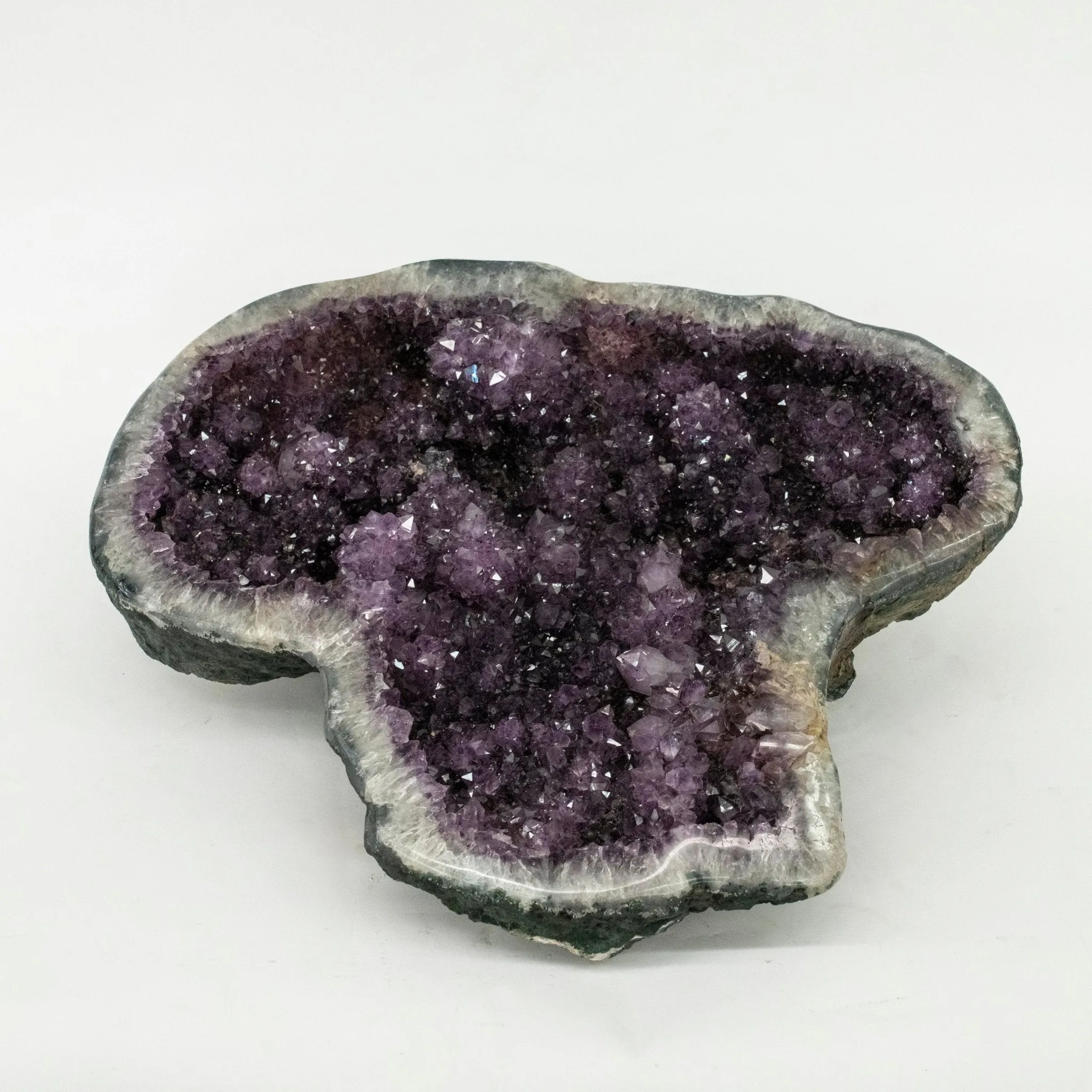 Amethyst Geode Half Home Accent