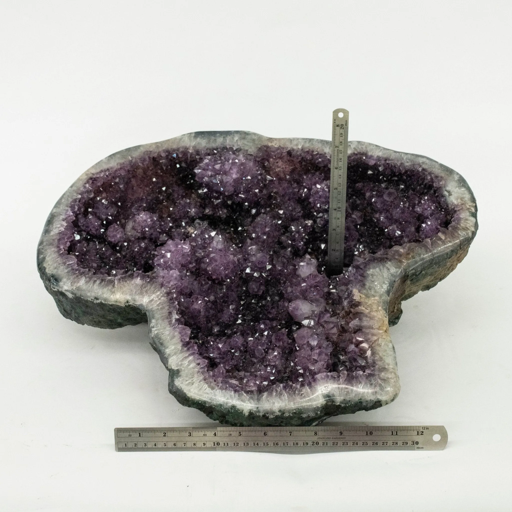 Amethyst Geode Half Home Accent