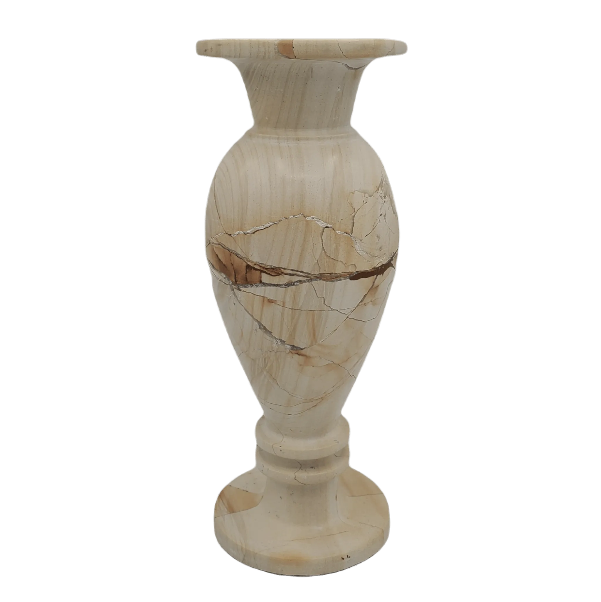 Artisan Vase Carved Mineral Onyx Vessel