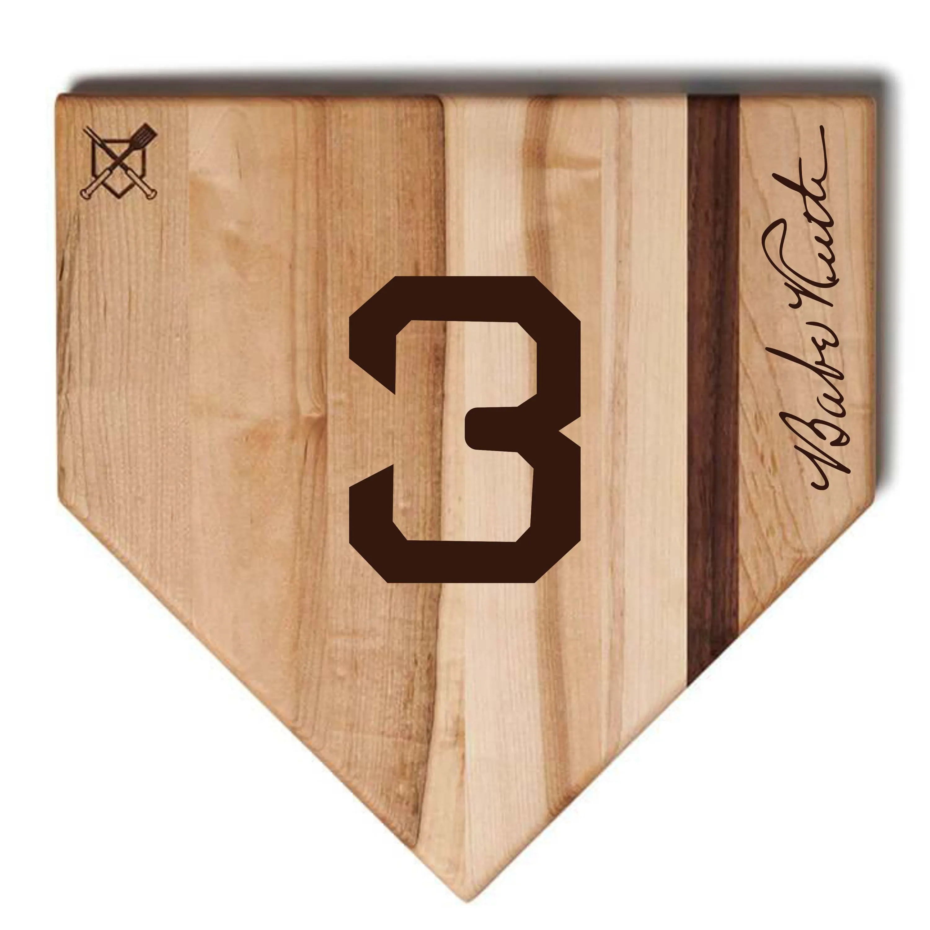 Baseball BBQ & the Bambino | Home Plate Cutting Board