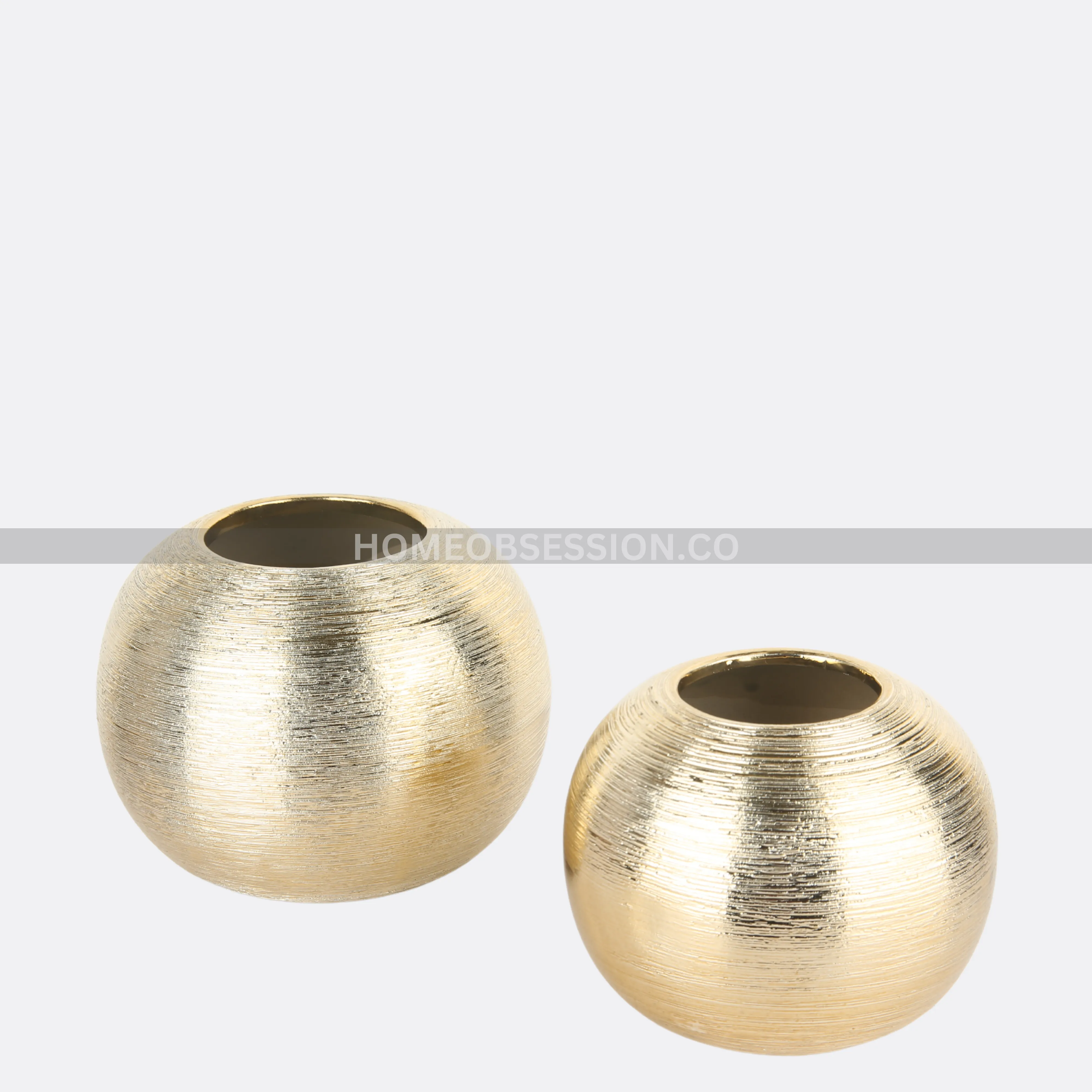 Blonde Round Vases ( Two Sizes )