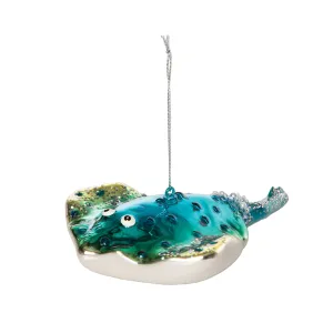 Blown Glass Stingray Ornament