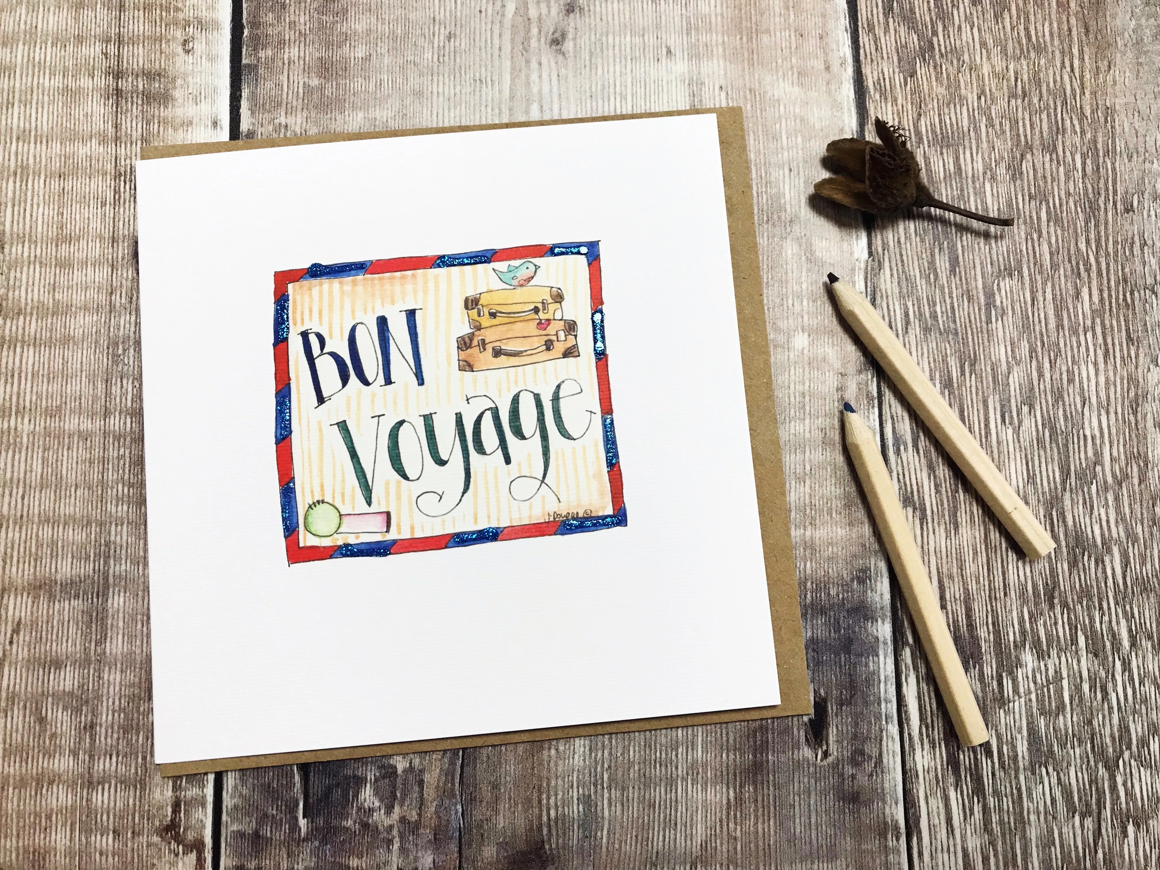 Bon Voyage Card - Personalised