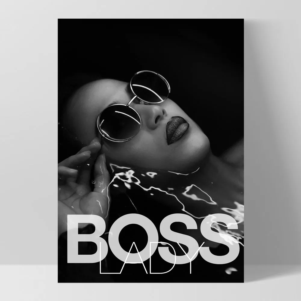 BOSS Lady Black and White I - Art Print