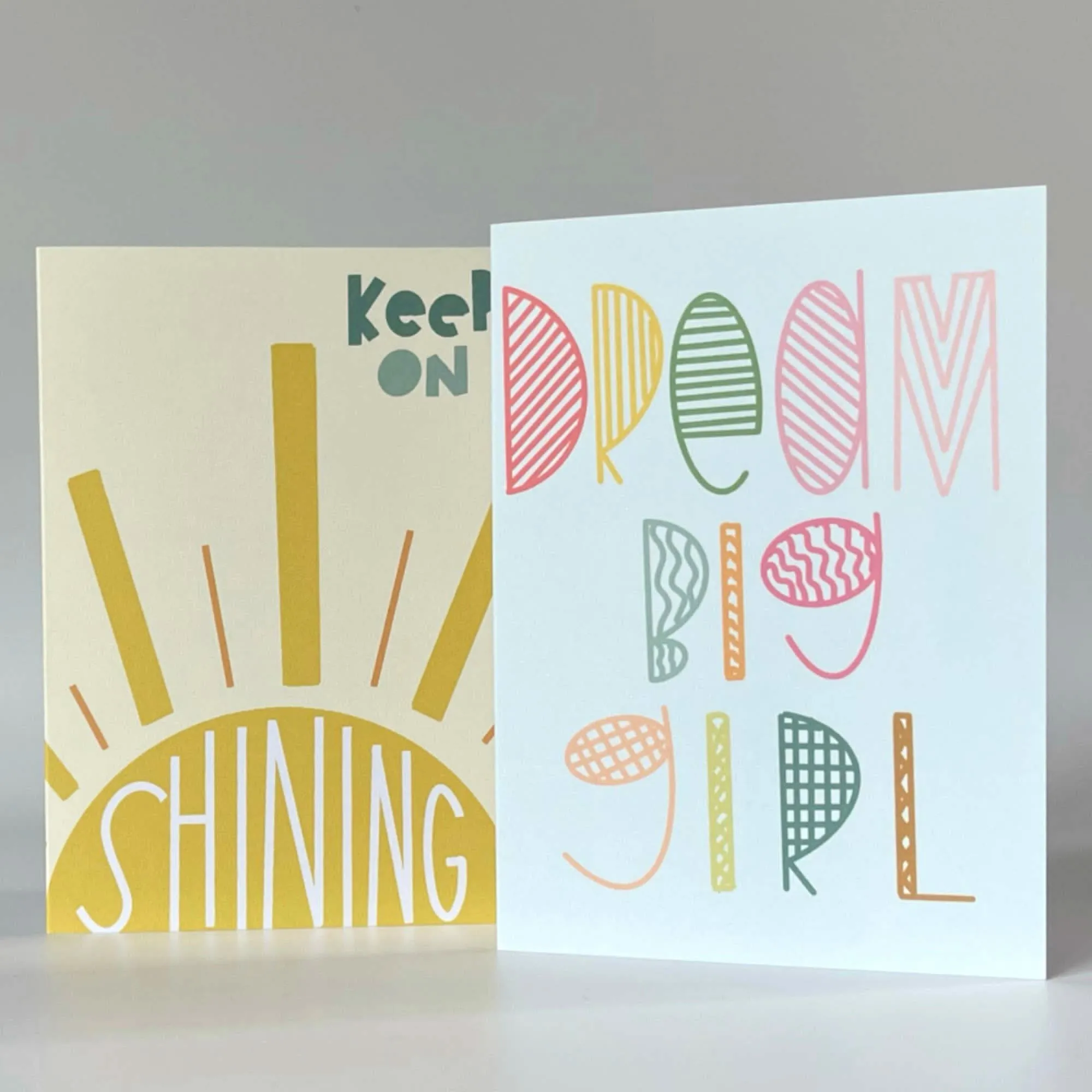 Cheerful Inspirational Greeting Card Set