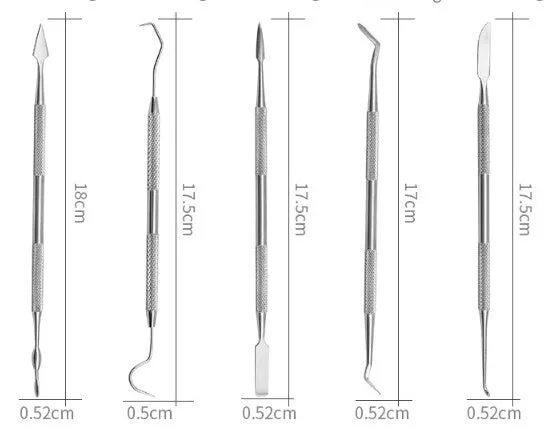 Clay Carving Tool - Wax Sculpting Ceramics - 12 Spatulas Carvers - Soap Hobbies Art - Dual Tip Stainless Steel Wax Carving Tool Pick Carver