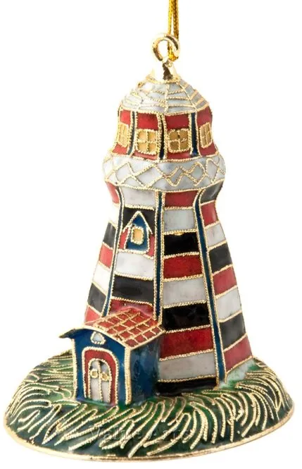 Cloisonné Nautical Lighthouse Ornaments