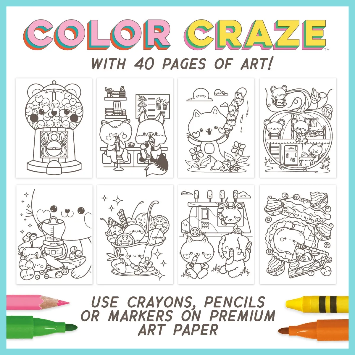 Color Craze Coloring Book - Cuties