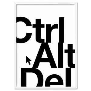 CTRL ALT DEL - Art Print