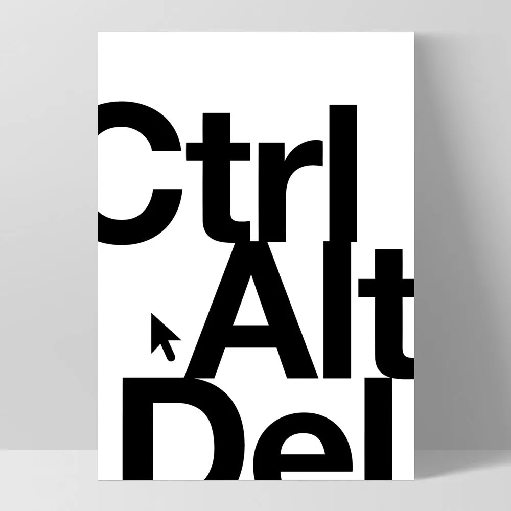 CTRL ALT DEL - Art Print