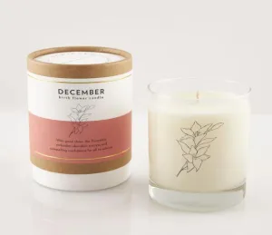 December Birth Flower Candle