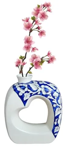 Decorative Ceramic Flower Vase for Living Room, Dining Room, Bedroom, Kitchen, Bathroom, Office, Home Decor