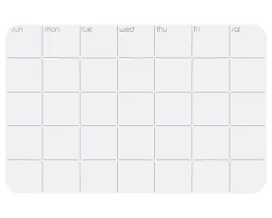 Dry Erase Monthly Calendar