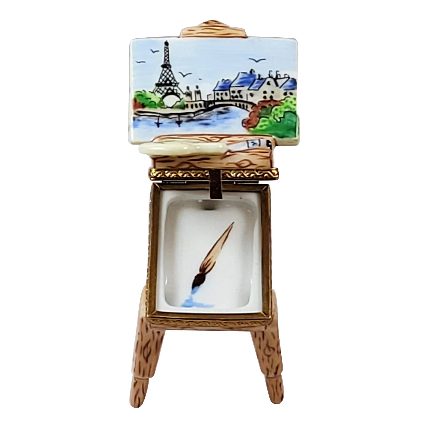 Easel with Eiffel Tower Painted