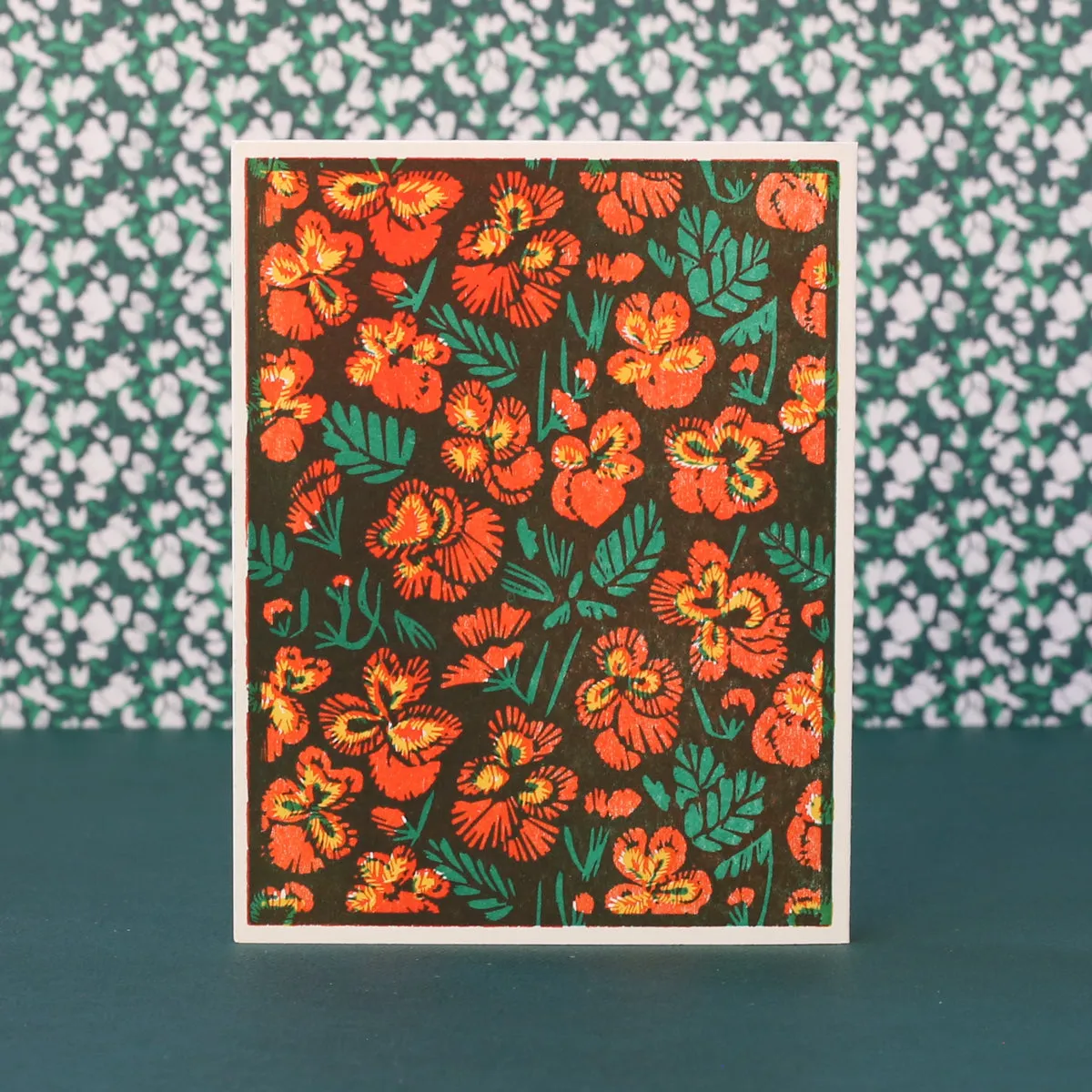 Edible Flowers Assorted Letterpress Cards Set