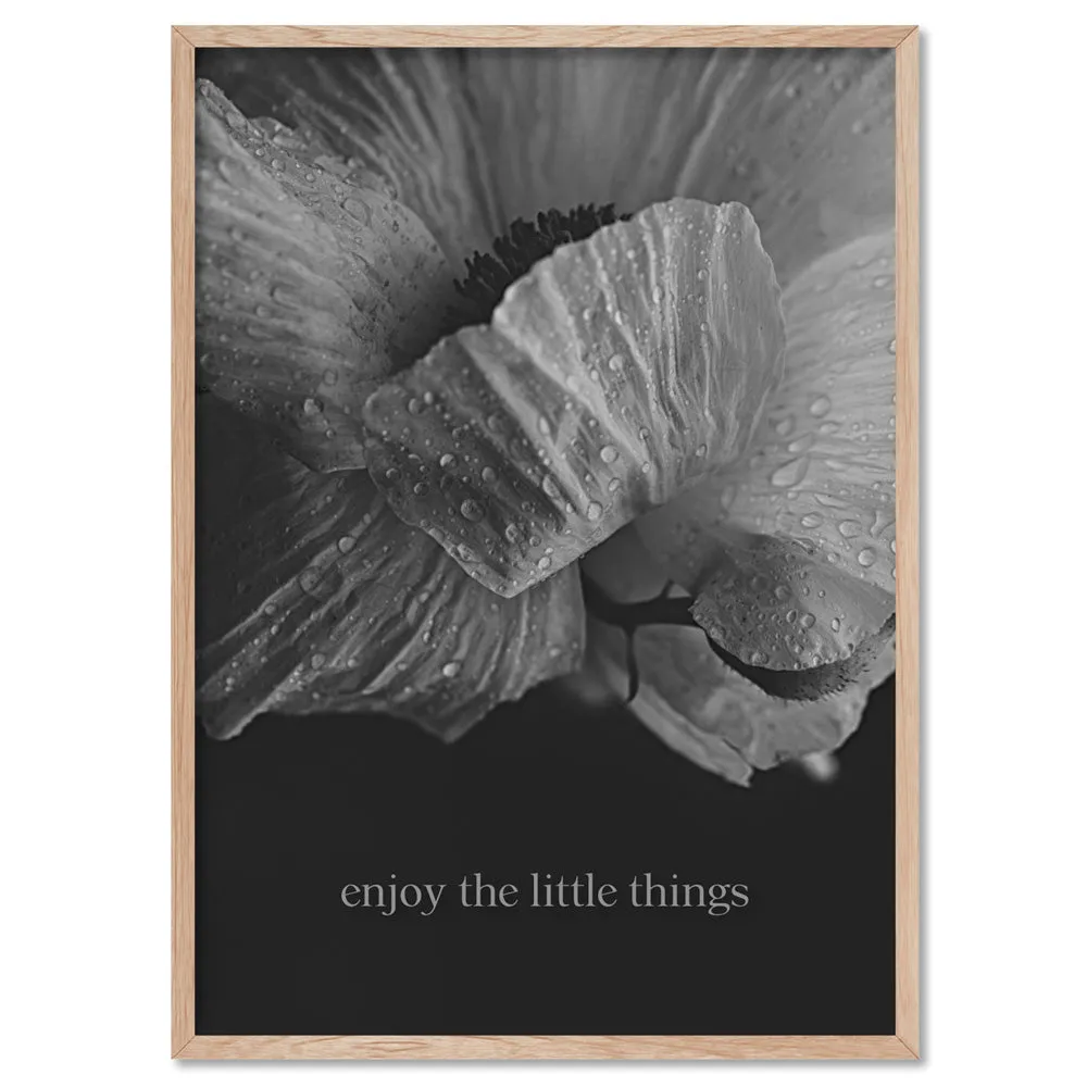 Enjoy the Little things - Art Print