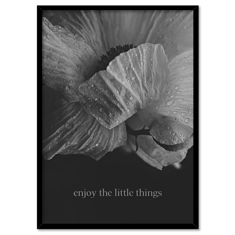 Enjoy the Little things - Art Print