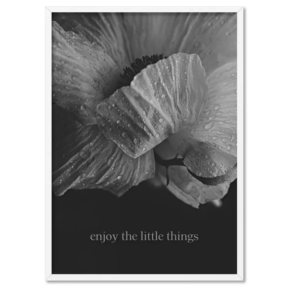 Enjoy the Little things - Art Print