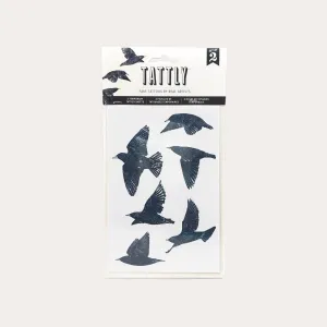 European Starlings | Temporary Tattoo Sheet | Set of 2