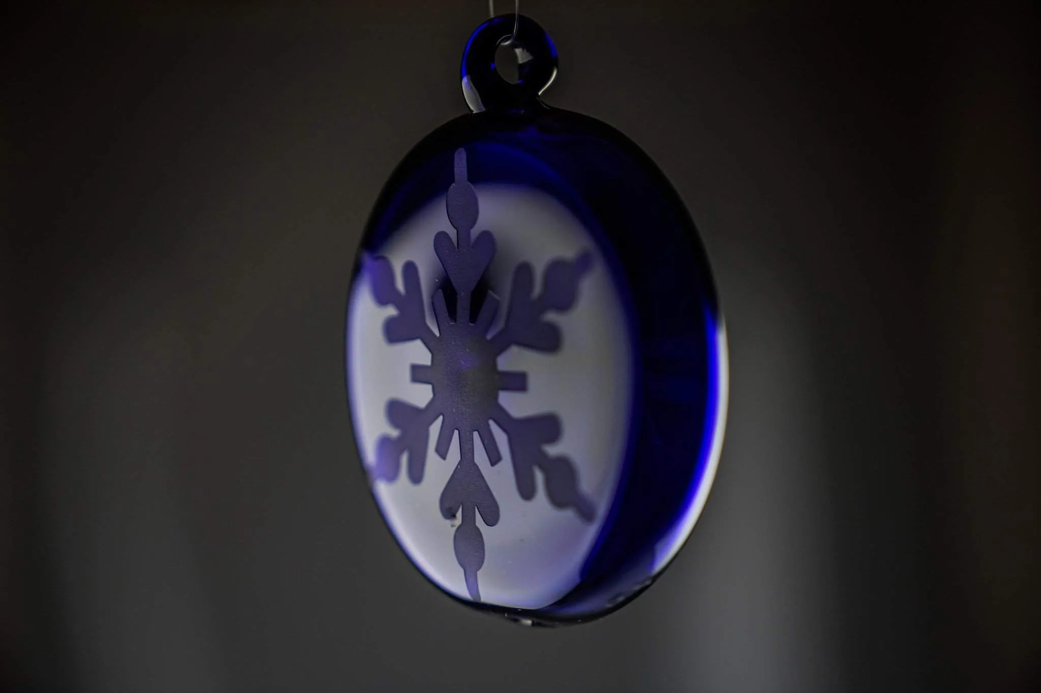 Glass Snowflake Ornament