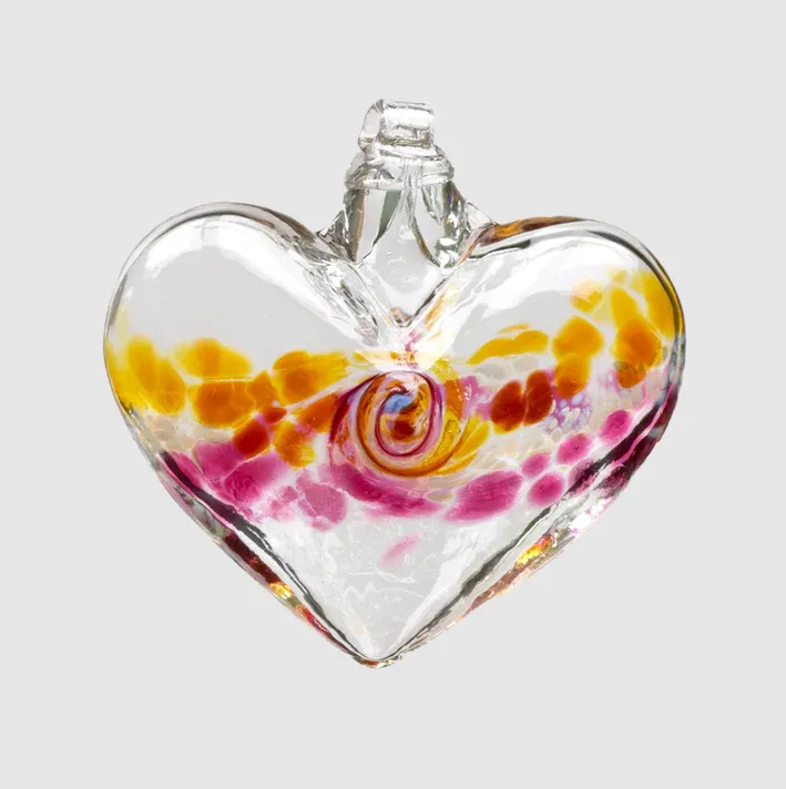 Heart Ornaments by Kitras Art Glass