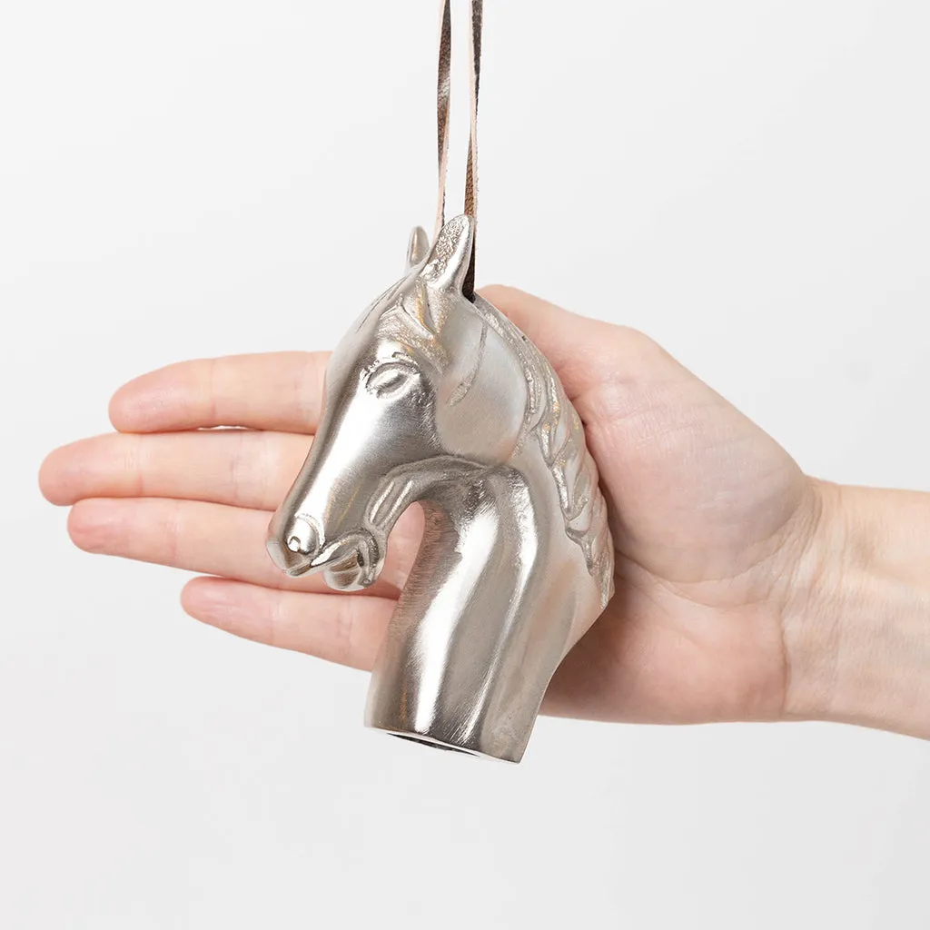 Horse Head Ornament - Pewter