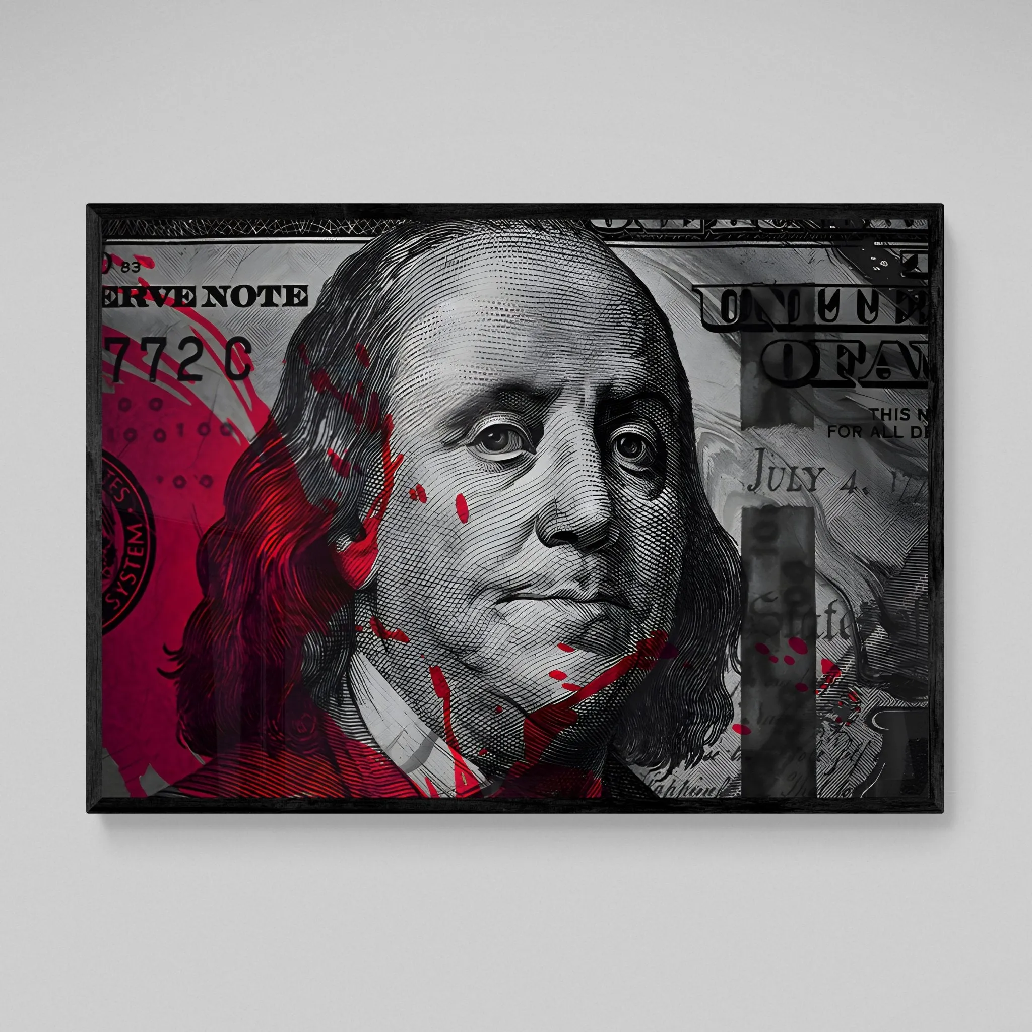 Hundred Dollar Bill Wall Art