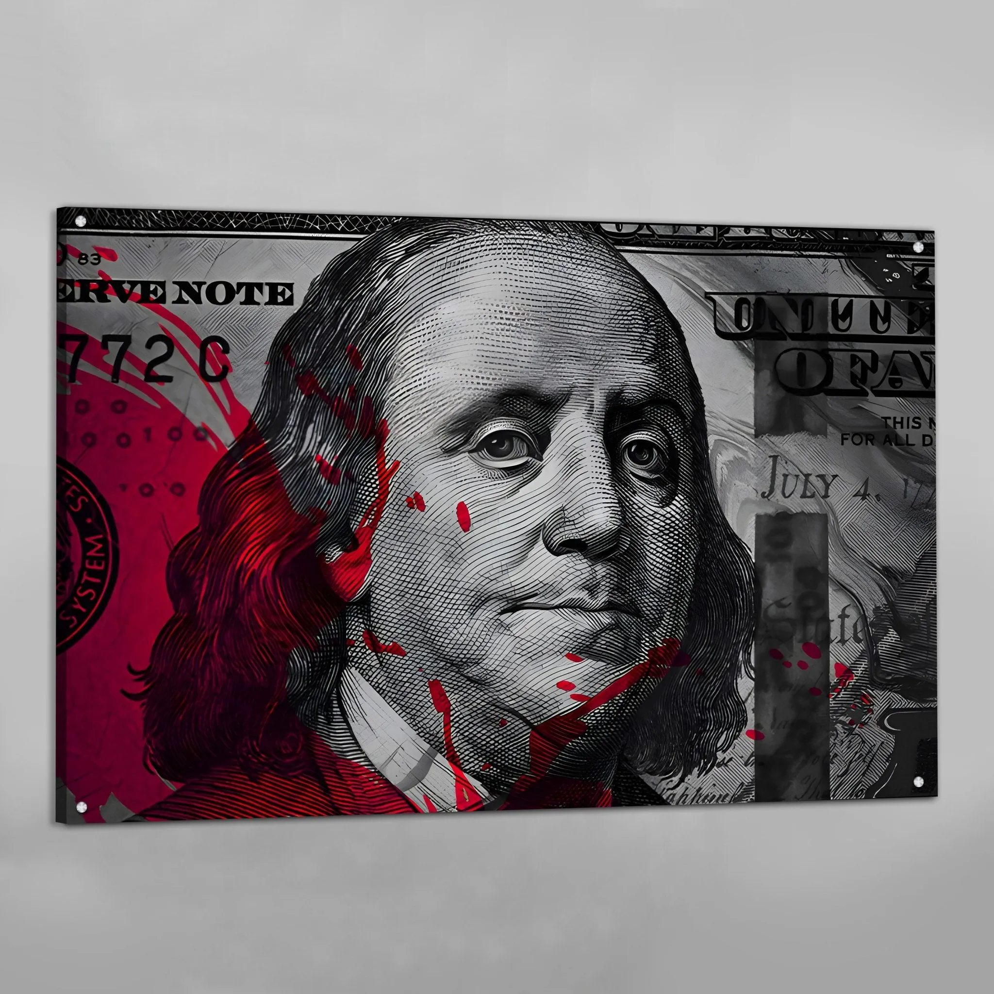 Hundred Dollar Bill Wall Art