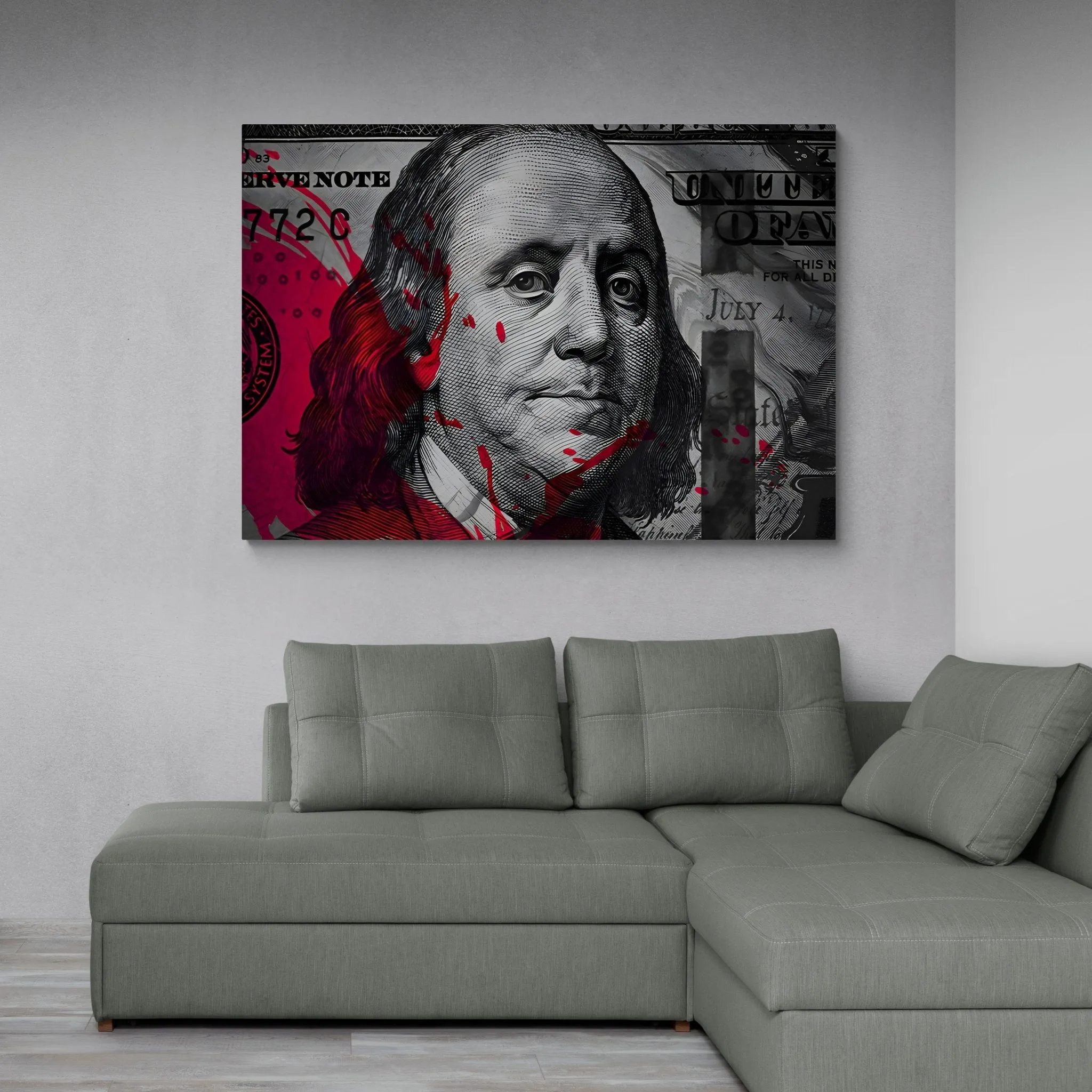 Hundred Dollar Bill Wall Art