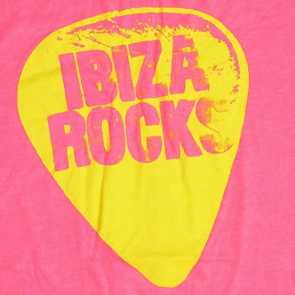 Ibiza Rocks Open Back Loose Fit Neon T-Shirt