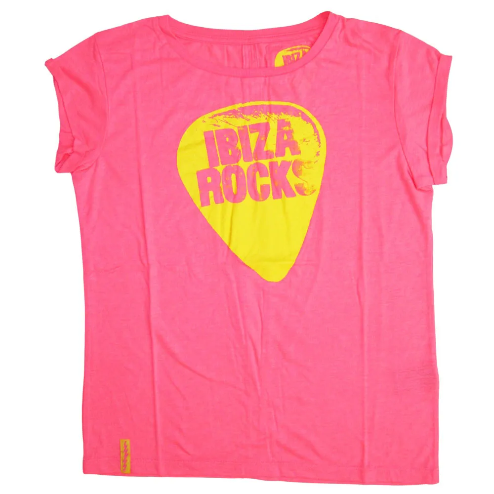 Ibiza Rocks Open Back Loose Fit Neon T-Shirt