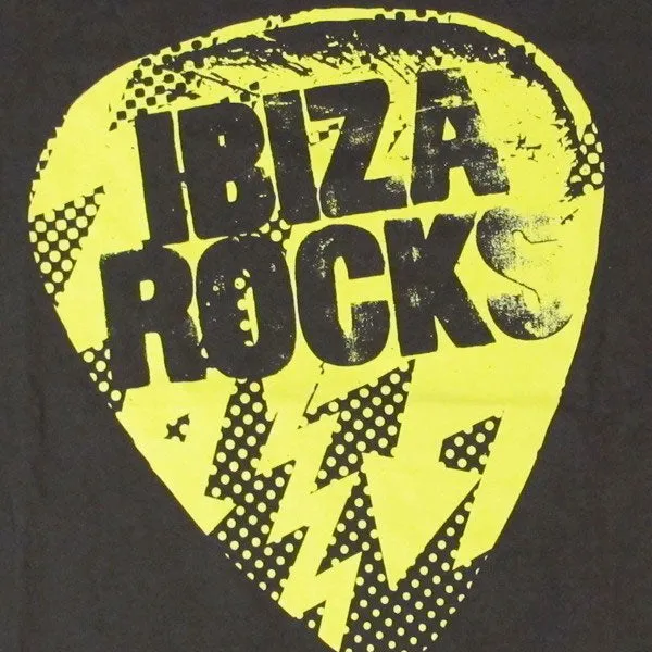 Ibiza Rocks Plec Off Slogan Men's T-Shirt