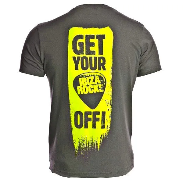 Ibiza Rocks Plec Off Slogan Men's T-Shirt