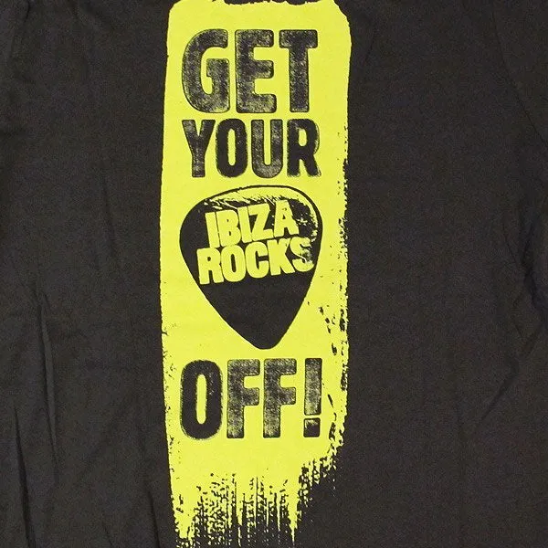 Ibiza Rocks Plec Off Slogan Men's T-Shirt