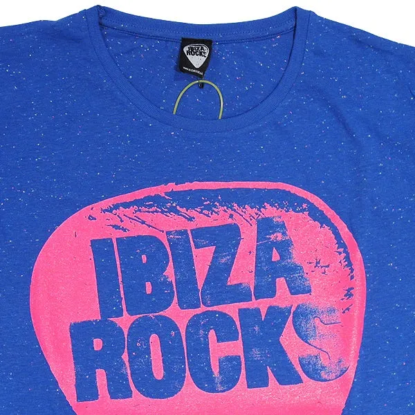 Ibiza Rocks Plectrum Blue Slub Men's T-Shirt