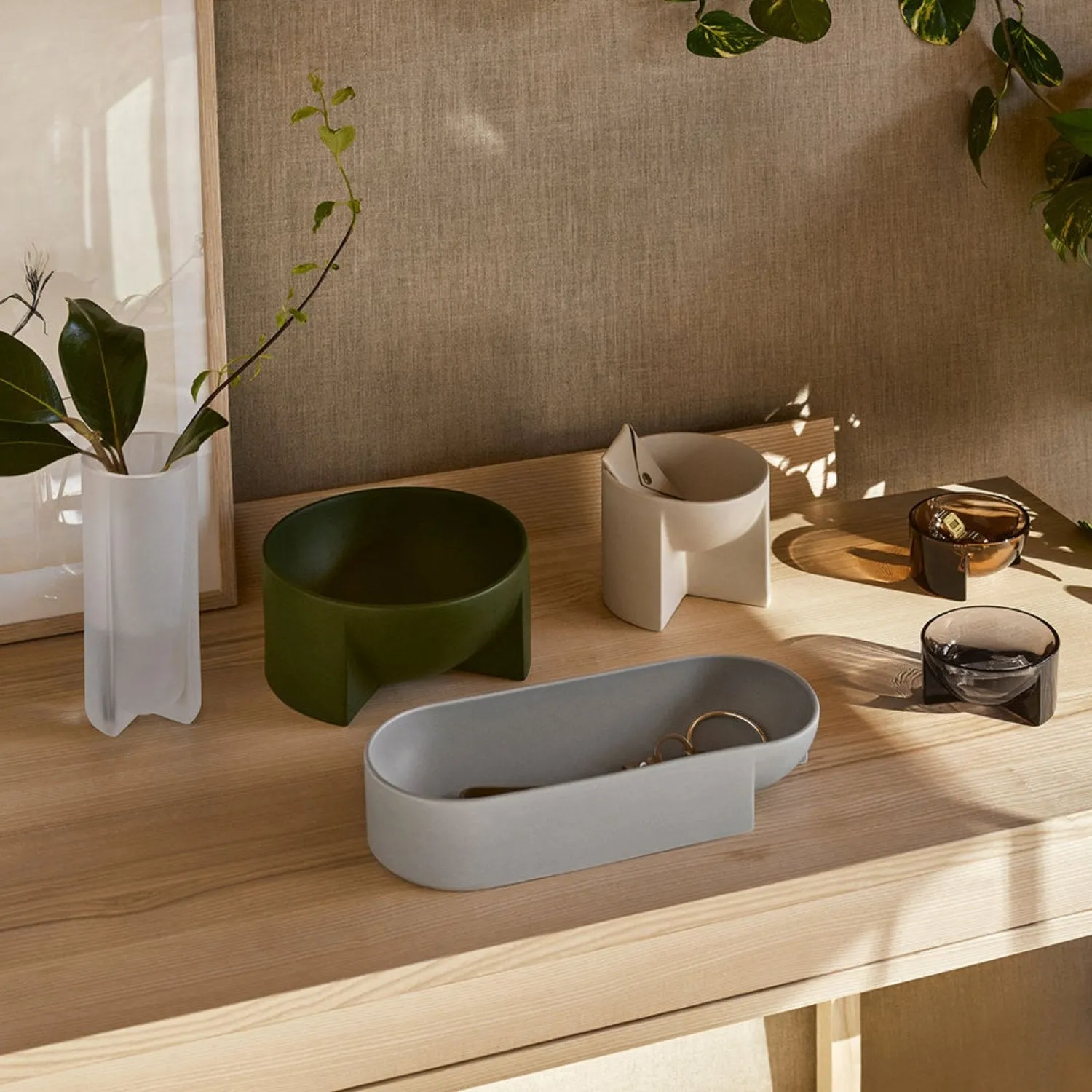 iittala | kuru ceramic bowl | grey - DC