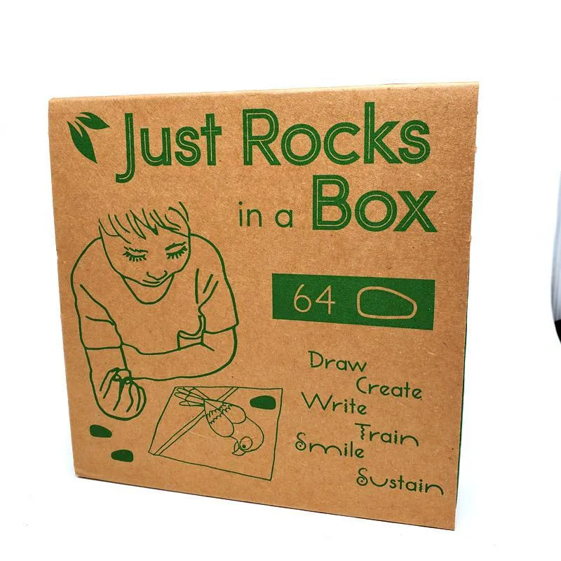 Just Rocks in Box - 32 Unique Colors - 64 Piece Set (2 of each color) by Crayon Rocks