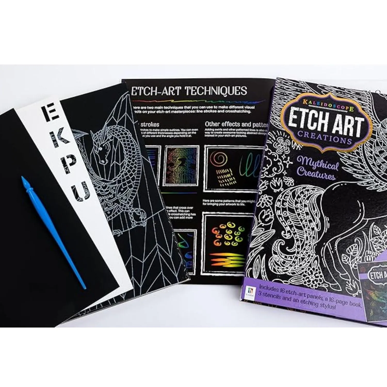 Kaleidoscope Etch Art Creations: Mythical Creatures Art Kit