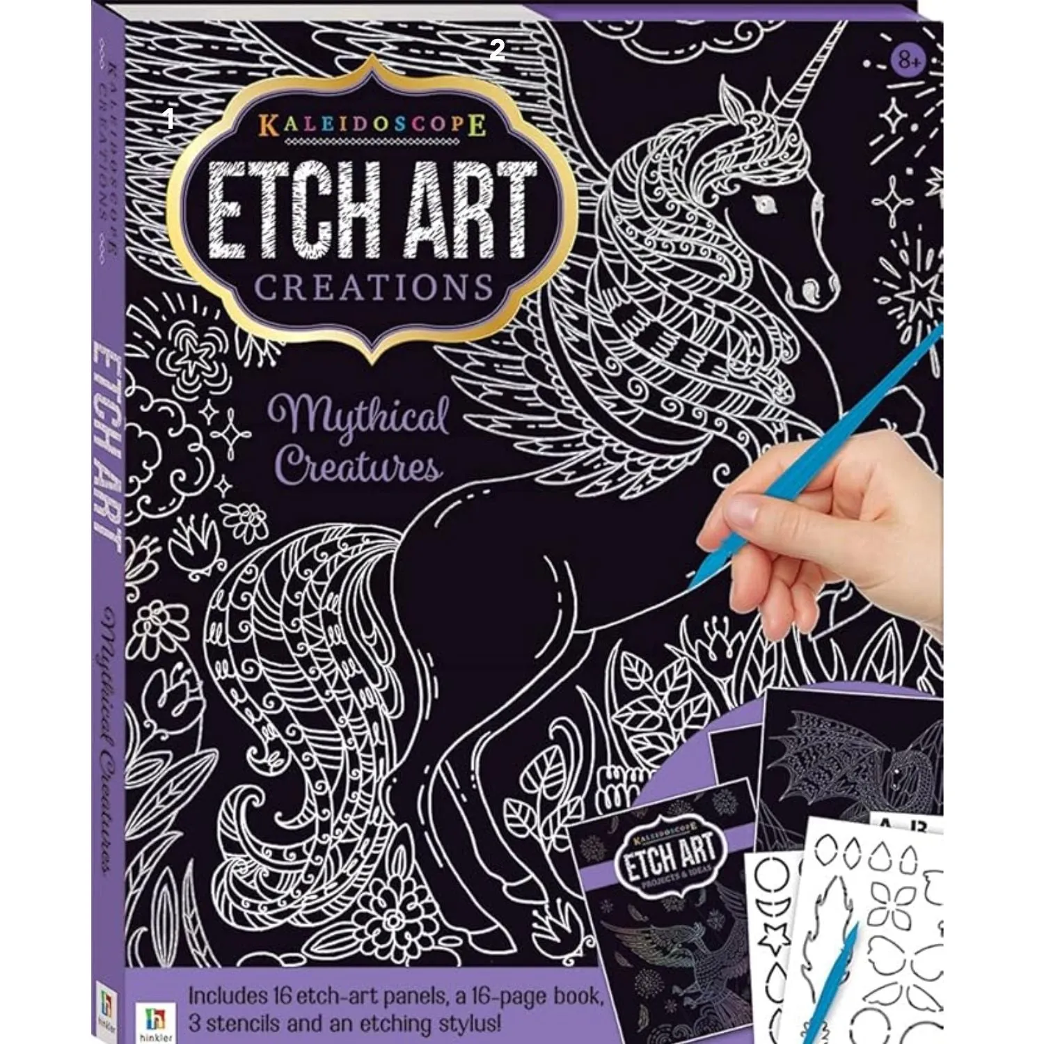 Kaleidoscope Etch Art Creations: Mythical Creatures Art Kit