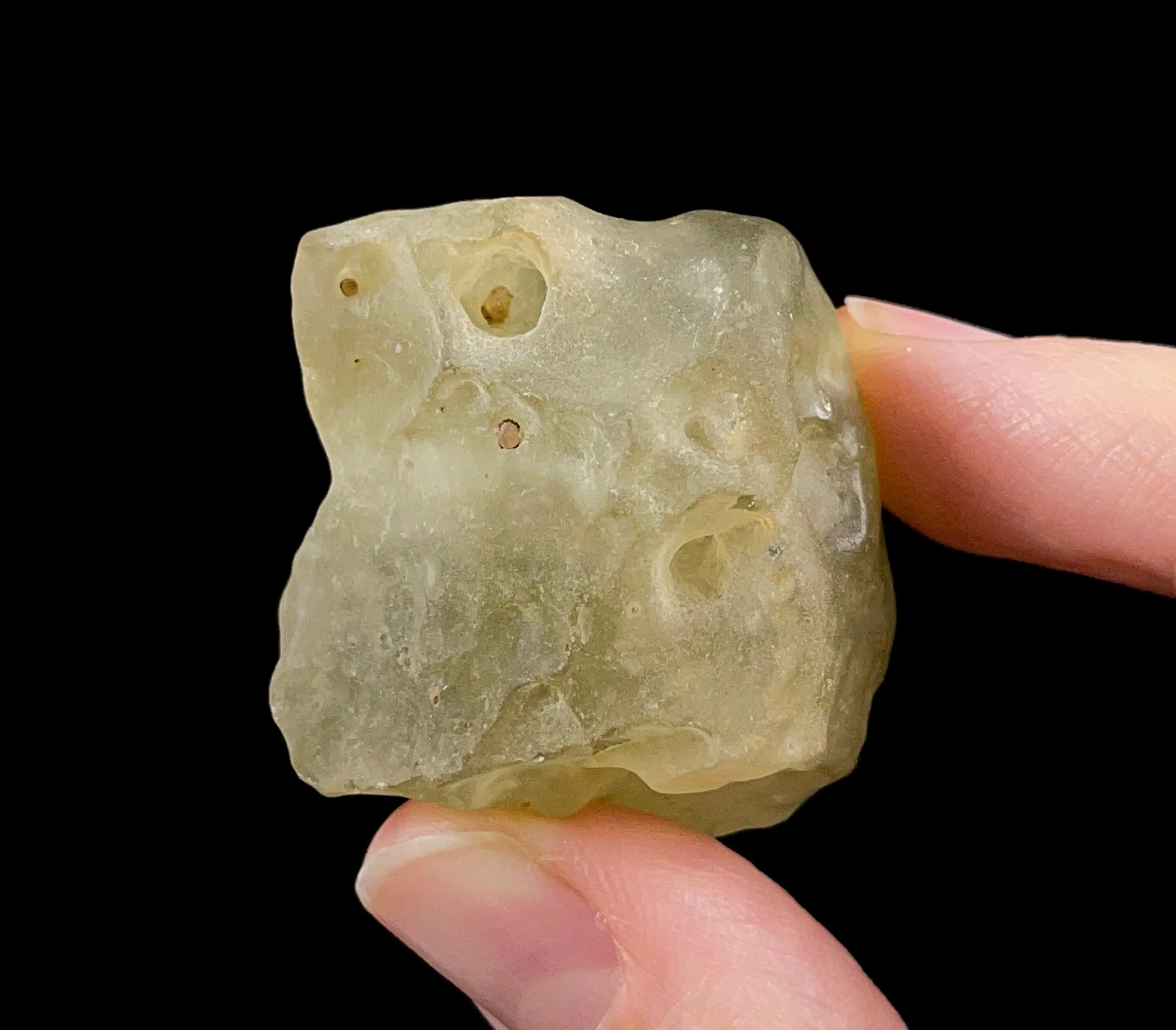 LIBYAN DESERT GLASS, Raw Crystal - Rare, B Grade - Raw Rocks and Minerals, Unique Gift, Home Decor, 52177