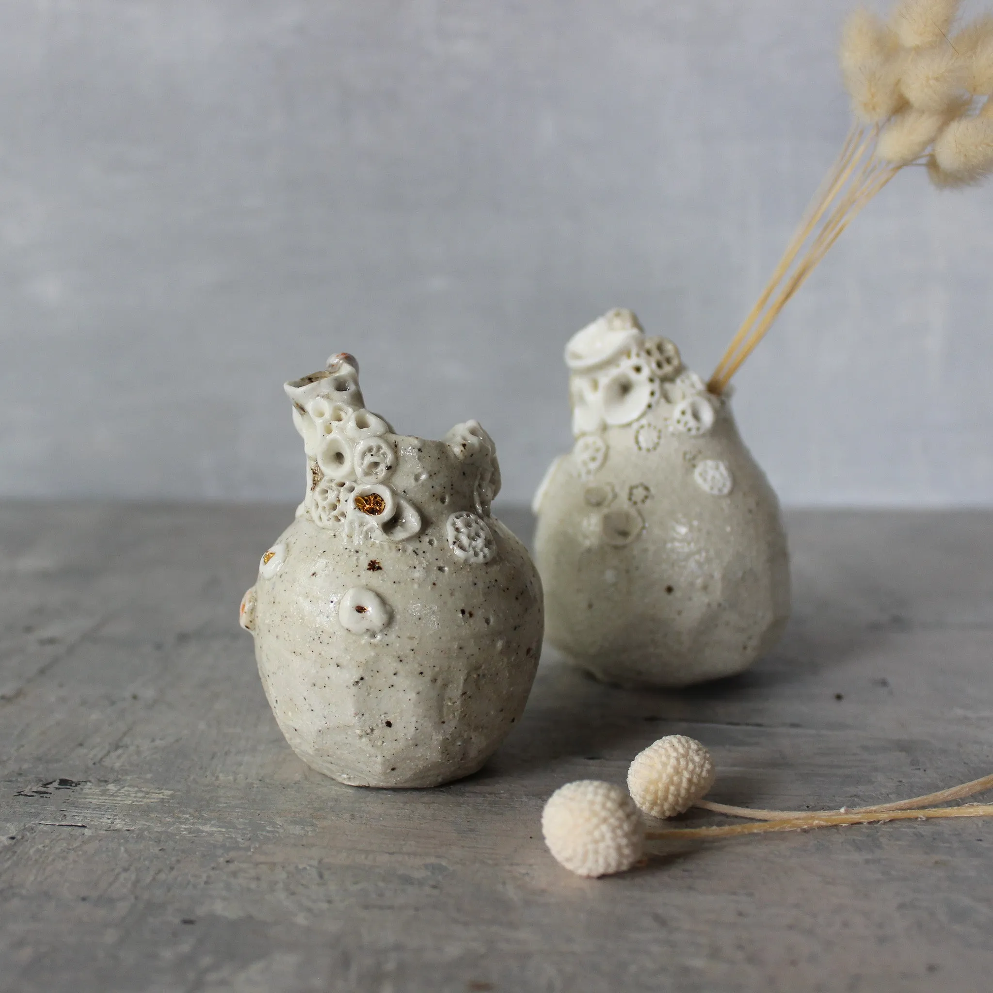 Little Rock Coral Vases