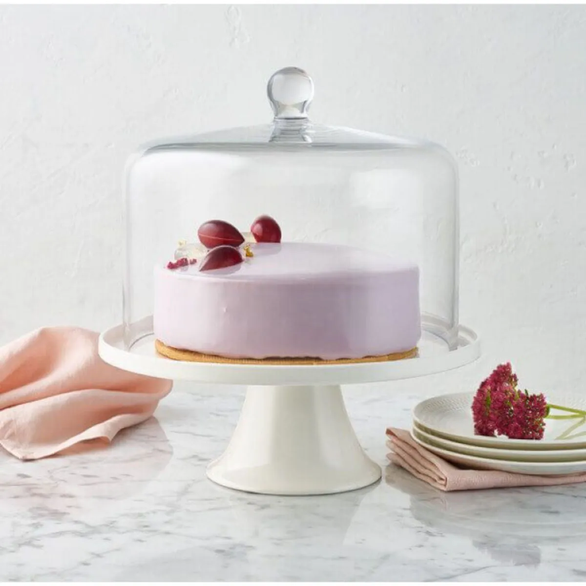 Maxwell & Williams Diamante Straight Sided Cake Dome 26x20cm