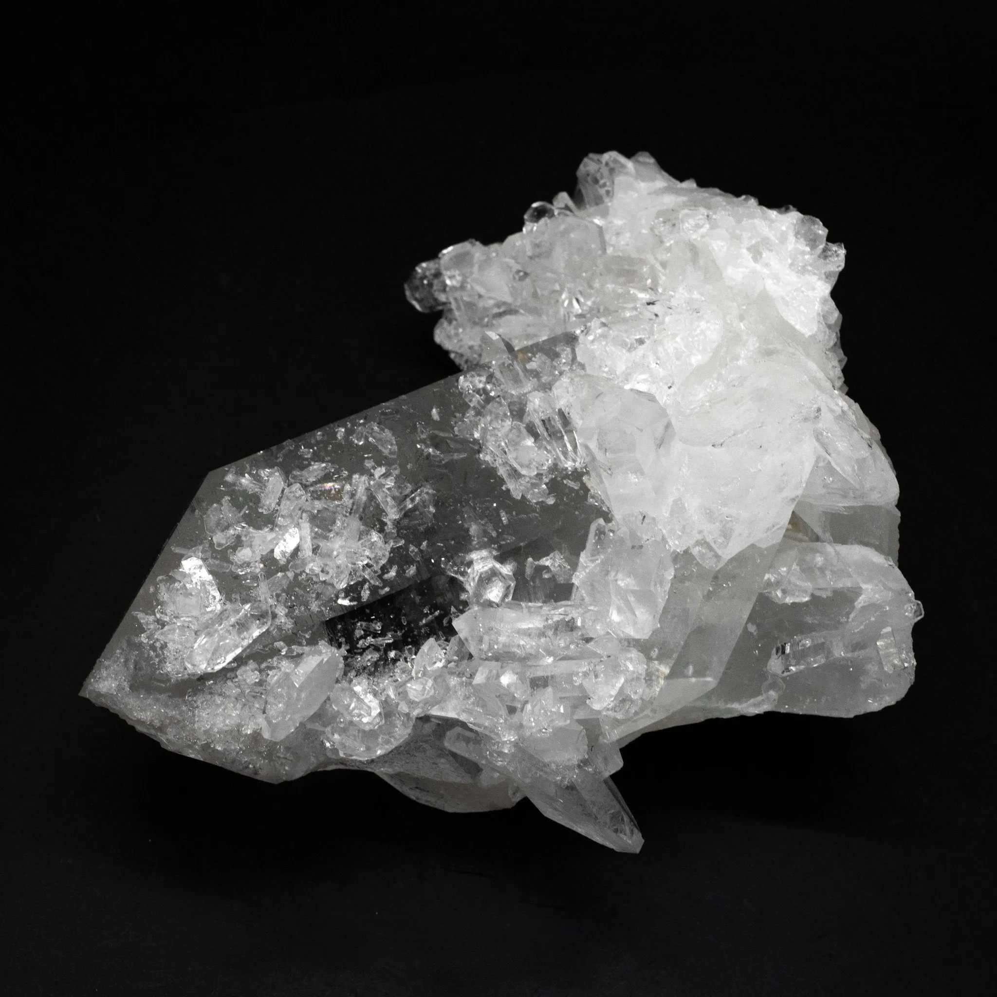 Minerals Quartz Clear Cluster Of Crystals