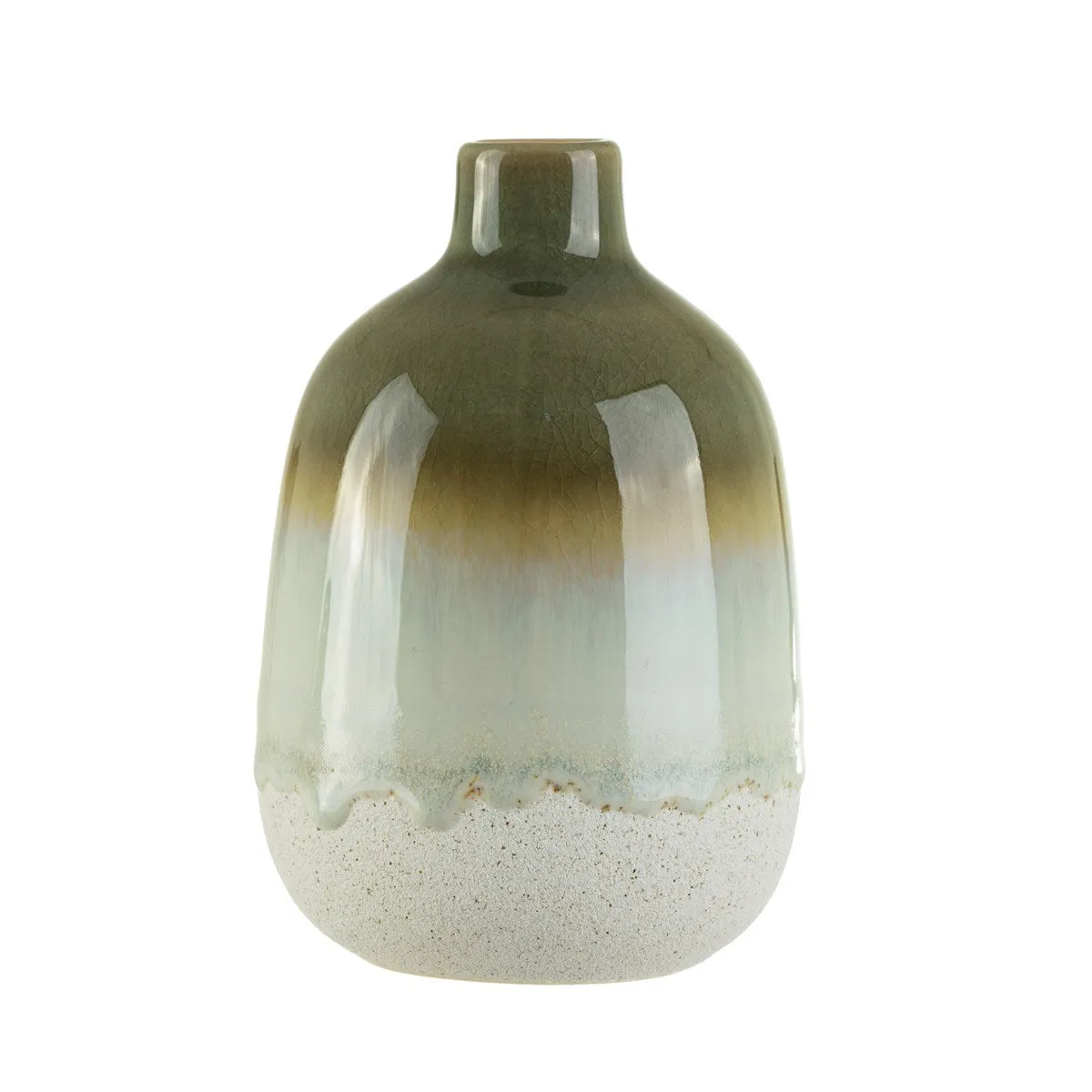 Mojave Glaze Vase - Green