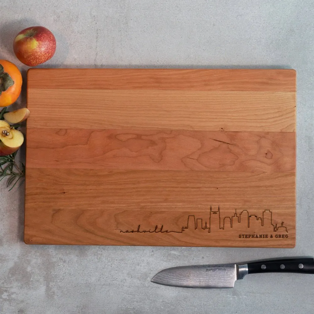 Nashville Tennessee Script Cutting Board